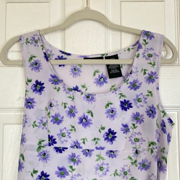 Vintage NO BOUNDARIES Y2K Floral Dress Purple Size Large - Picture 3 of 6